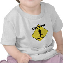 Caution_Male_Jogger. T Shirt