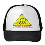 CAUTION RICH PEOPLE MESH HATS