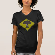 caution_treehugger t shirts
