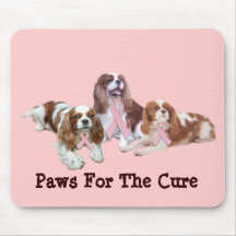 Cavalier King Charles Breast Cancer Mousepad