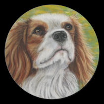 Cavalier King Charles Spaniel Art - Addie - stickers