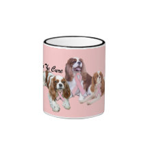 Cavalier King Charles Spaniel Breast Cancer Mug