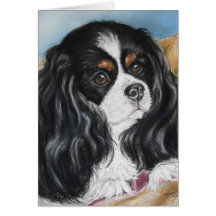 Cavalier King Charles Spaniel note card