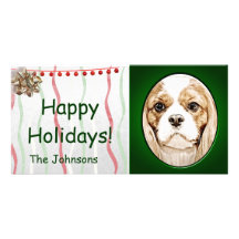 CAVALIER KING CHARLES SPANIEL CUSTOMIZED PHOTO CARD
