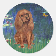 Cavalier (Ruby7) - Lilies 5 Sticker