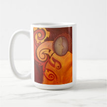 Cave of Fire, Goddess Abstract Art Coffee Mug