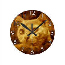 Cave Painting Round Wallclocks