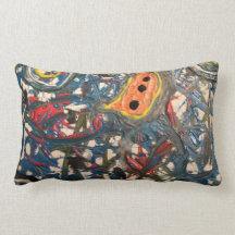 cave painting throw pillows
