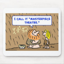 caveman masterpiece theatre theatre mouse mats