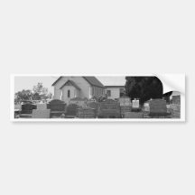 Cawdor Church B&W Bumper Stickers