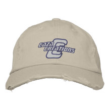 Caza Creations - white logo Embroidered Baseball Cap