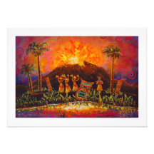 CBjork Tiki Luau Invitations