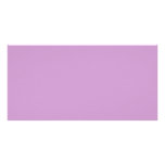 CC99CC Lavender Solid Colour Background Photo Card