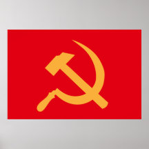 cccp ussr hammer and sickle print