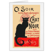 Ce Soir Le Chat Noir, Théophile Steinlen Greeting Card