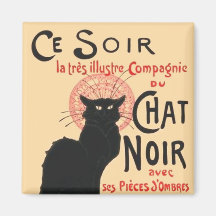Ce Soir Le Chat Noir, Théophile Steinlen Refrigerator Magnets