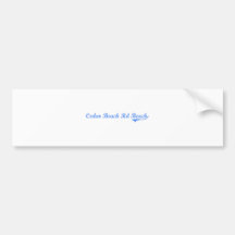 Cedar Beach Rd Beach Wisconsin Classic Design Bumper Stickers