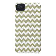 Cedar Green Chevron Iphone 4 or 4S Case Case-Mate iPhone 4 Case