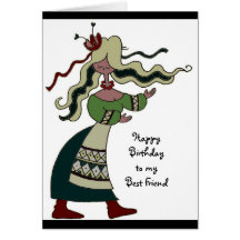 Celebrate and Dance Ukrainian Folk Art Card