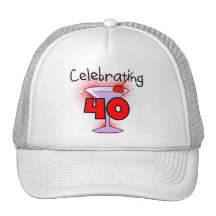 Celebrating 40 Tshirts and Gifts Hats