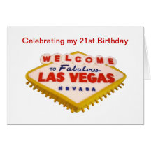 Celebrating my 21st Birthday Card