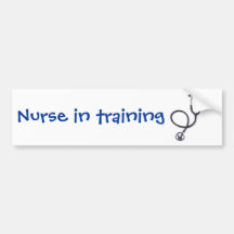 Celebrating nursing and medicine bumper sticker