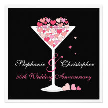 Celebration of Hearts Anniversary Party Invitation
