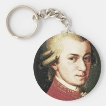 celebrities  wolfgang amadeus mozart key chain