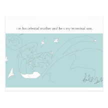 celestial mother by lalo peña postcards