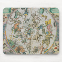 Celestial Planisphere Showing the Signs of the Zod Mouse Pads