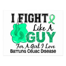 Celiac Disease Fight Like A Guy 15 Postcard