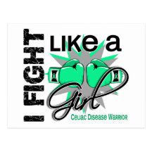 Celiac Disease I Fight Like A Girl 13.2 Postcards