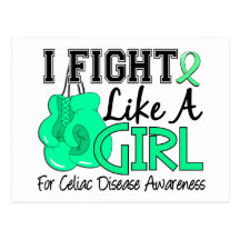 Celiac Disease I Fight Like A Girl 15.5 Post Cards