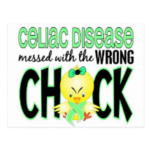 Celiac Disease Messed With The Wrong Chick Post Cards