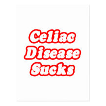 Celiac Disease Sucks Postcards