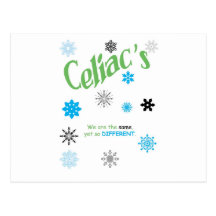 Celiac Snowflakes Post Card