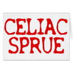 Celiac Sprue Greeting Card