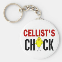 Cellist’s Chick Key Chain