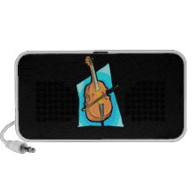 Cello Blue Back Stringed Instrument Design Speaker System
