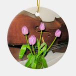 Cello with Tulips ornament
