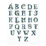 Celtic Alphabet postcard