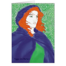 Celtic Card, Bridget & Knotwork Design