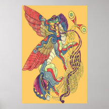 Celtic Dragon Poster Print
