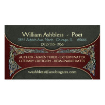 Celtic Gripping Beasts Business Cards