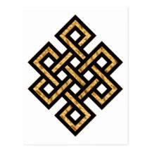 Celtic Knot 10 Gold Postcard