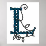 Celtic Letter L print