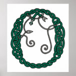 Celtic Letter O print