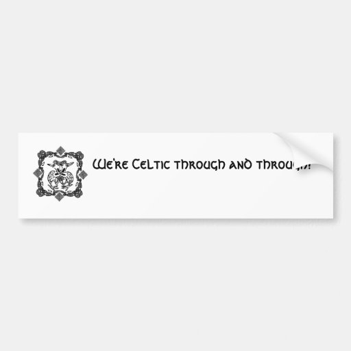Celtic Love Birds Bumper Sticker