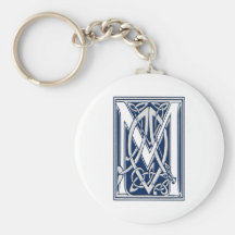 Celtic M Monogram Keychains