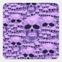 Celtic purple skull collage stickers